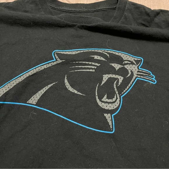 Carolina Panthers Men's Size XL Slash Short Sleeve Shirt Black NFL Football - Picture 6 of 7